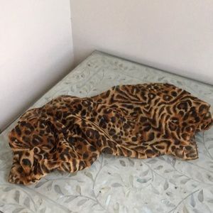 Leopard Tiger Animal Print pattern scarf wrap new